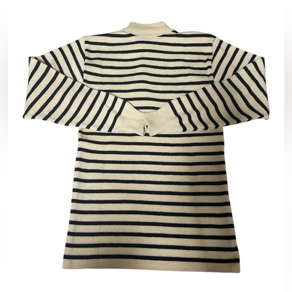 Vintage France Wool Sweater Striped Fisherman Veritable Chantail Breton Marine - Picture 3 of 14